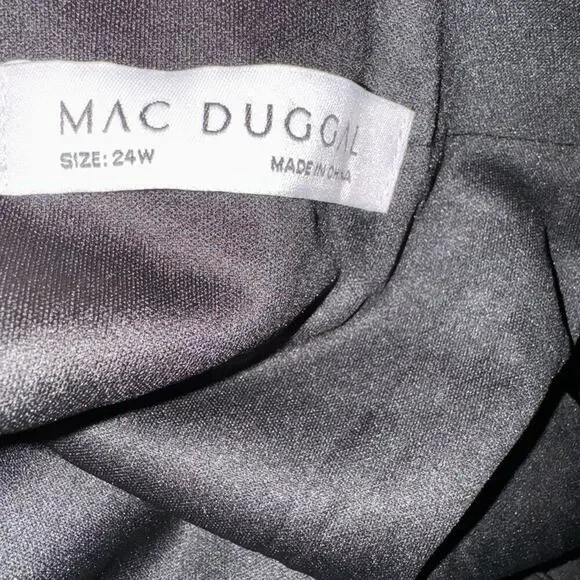 MAC DUGGAL 67897 Jersey & Lace Cocktail Dress, Size 24W, New with Tag MSRP $398 - Picture 8 of 8